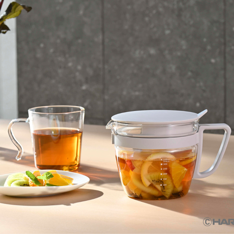  Bình trà thủy tinh chịu nhiệt nắp lưới lọc đa năng Hario Easy Teapot Multy OTPM-40-PGR 400ml 