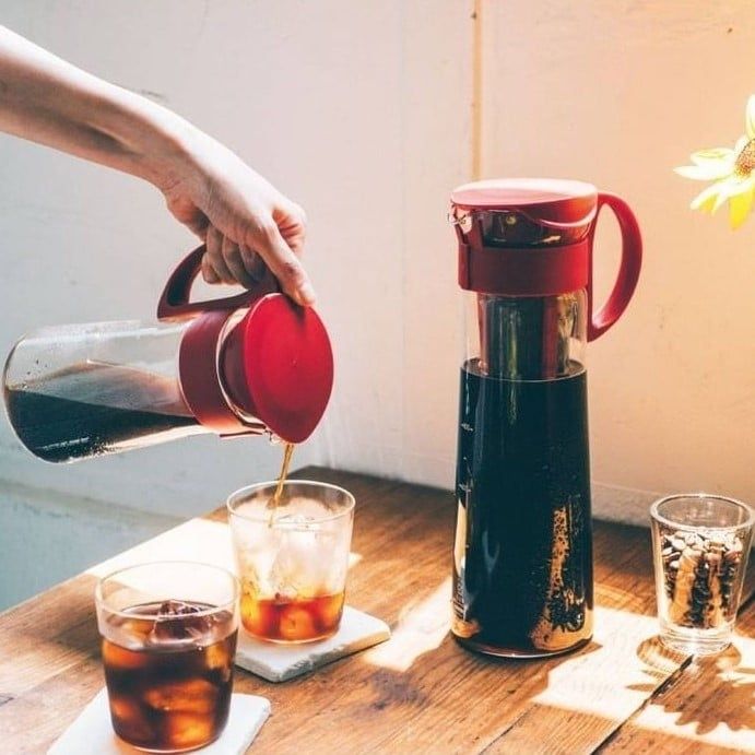  Bình pha cà phê cold brew Hario Mizudashi (cold brew) coffee pot MCPN-7-B 600ml (Đen - Mới) 