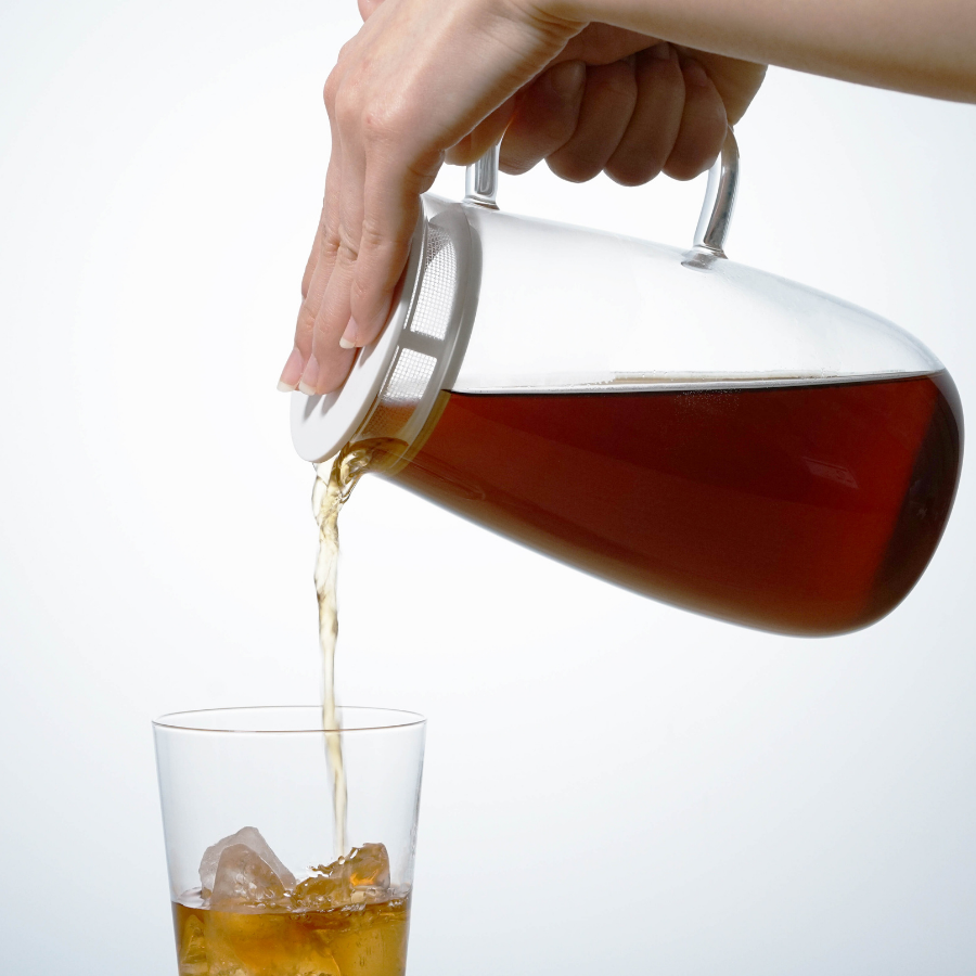  Bình trà thủy tinh chịu nhiệt nắp lưới lọc Hario Mugichan Barley Tea Pot XMP-1000-DGR 1L 