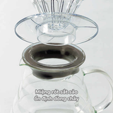  Bình server đựng cà phê Hario V60 glass server XGSR-60-TB bằng thủy tinh - Size 02 - 600ml 