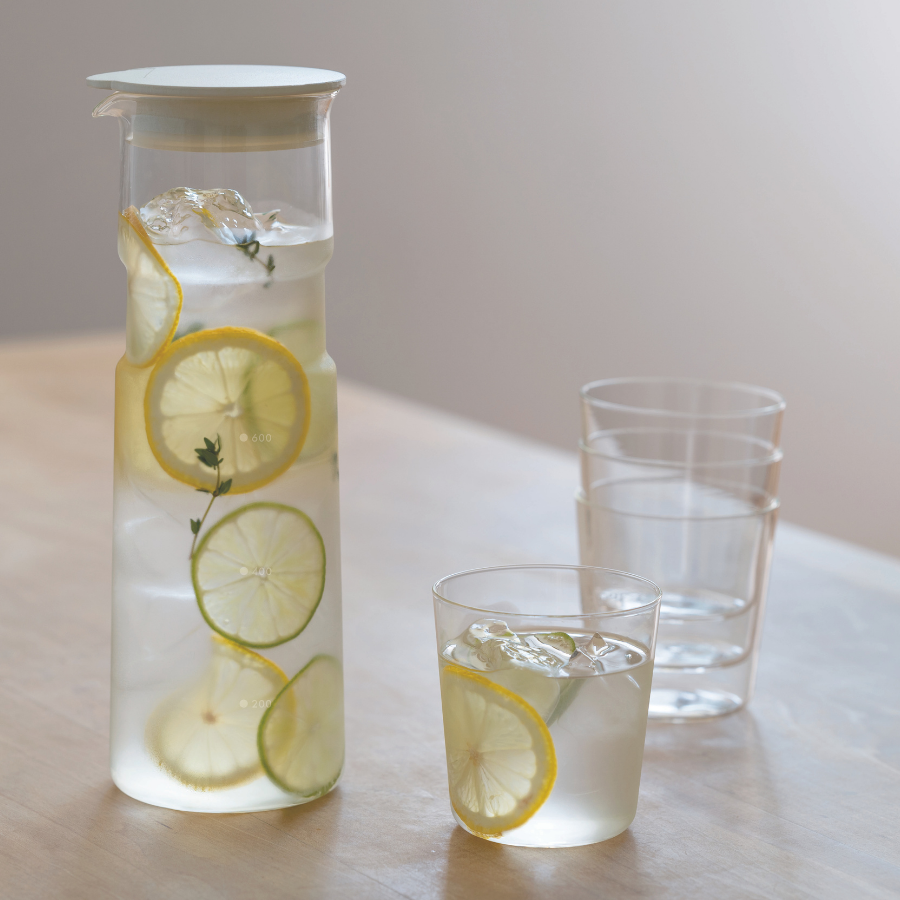  Bình đựng nước bằng thủy tinh Hario water pitcher Hold 6FP-10-W 1L 