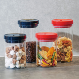  Hũ đựng cà phê bằng thủy tinh có khóa gạt khí Hario coffee canister MCNR-200-B (đựng cà phê hạt / xay, thực phẩm khô) 