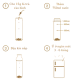  Bình pha trà cold brew Hario Filter-in Carafe FIR 100TG 1000ml (thủy tinh cao cấp, chịu nhiệt tốt) 