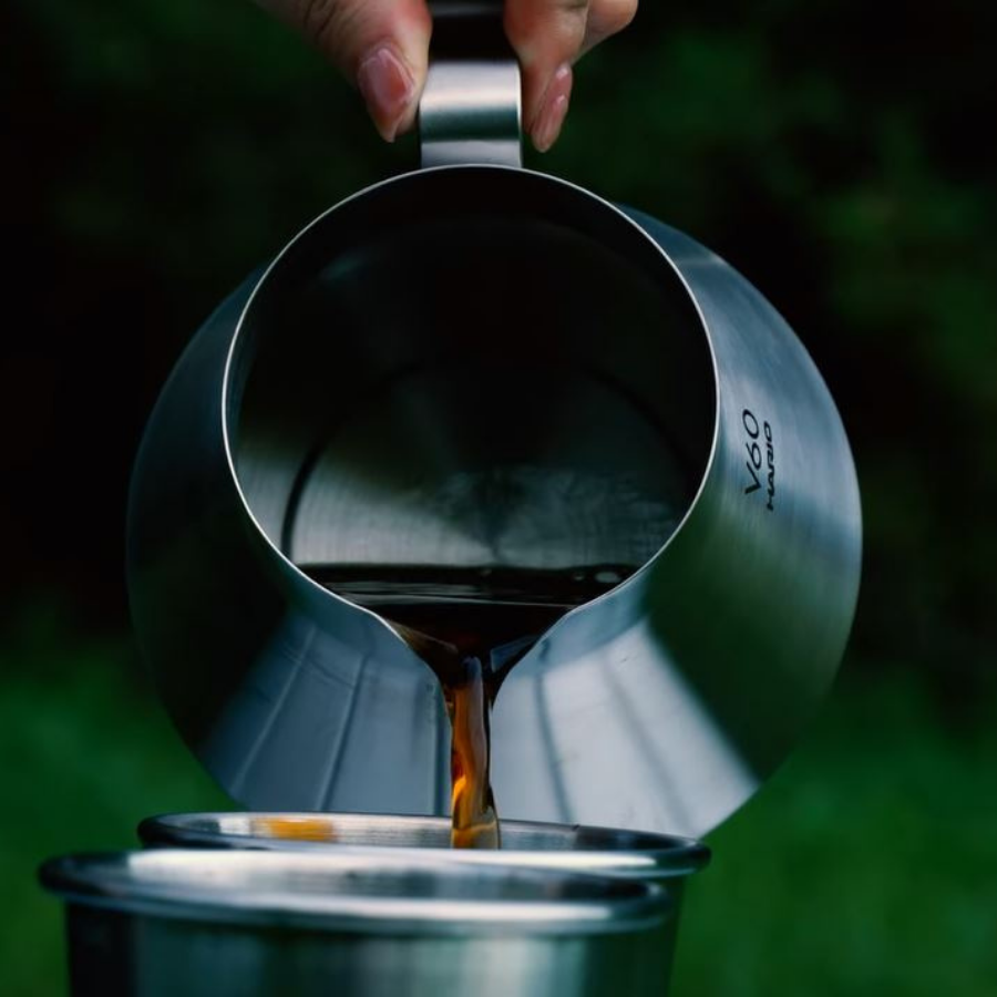  Bình server đựng cà phê du lịch Hario V60 Metal Coffee Server O-VCSM-50-HSV 500ml 