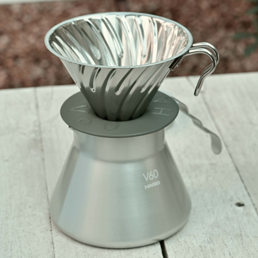  Bình server đựng cà phê du lịch Hario V60 Metal Coffee Server O-VCSM-50-HSV 500ml 