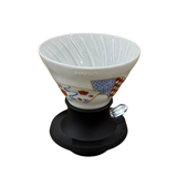  Phễu switch sứ pha cà phê phiên bản đặc biệt Hario Tachikichi “Senmen Chirashi” T-SSDC-200-W-ST 