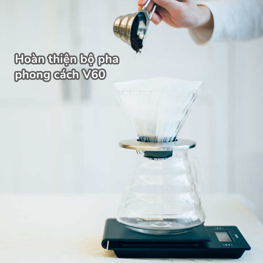  Bình server đựng cà phê Hario V60 glass server XGSR-60-TB bằng thủy tinh - Size 02 - 600ml 