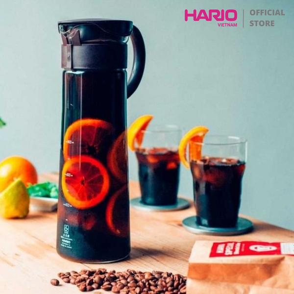 Bình pha cà phê cold brew Hario Mizudashi (cold brew) coffee pot MCPN-14-B 1L (Đen - Mới)