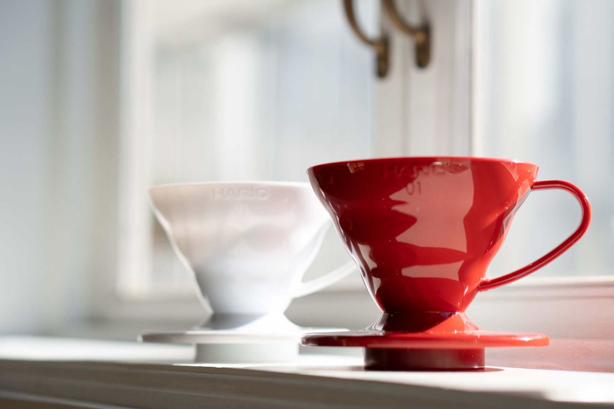  Phễu V60 pha cà phê Hario V60 Coffee Dripper VDR-02 size 02 (phễu nhựa, 2 màu) 