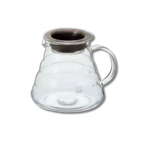 Bình server đựng cà phê Hario V60 glass server XGSR-60-TB bằng thủy tinh - Size 02 - 600ml