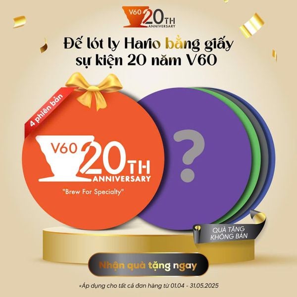 Giấy lọc cà phê Hario 40 cái V60-VCF-02-40M (Size 02, Màu Tự Nhiên)