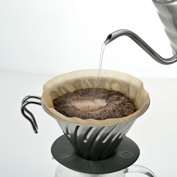  Phễu pha cà phê du lịch HARIO V60 metal dripper O-VDM-02-HSV (size 02, chất liệu kim loại, có móc treo) 