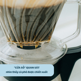  Phễu pha cà phê Hario Pegasus Dripper size 02 PED-02-T (phễu hình thang, nhựa AS trong suốt) 