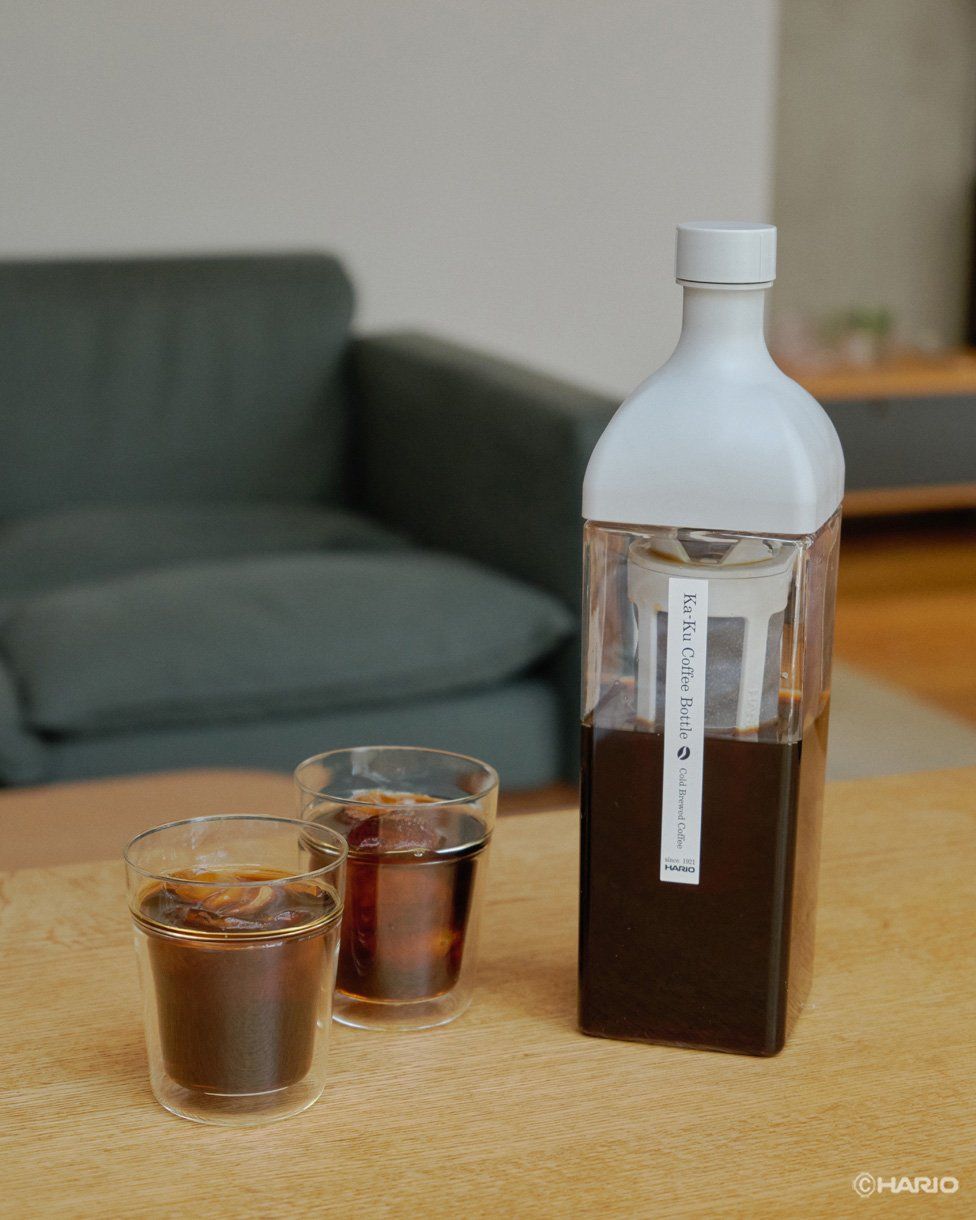  Bình pha cà phê cold brew Hario Ka-Ku coffee bottle KAC-110-PGR 1L (thân vuông) 