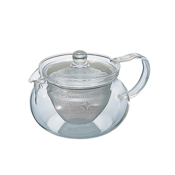 Bình trà thủy tinh kèm lưới lọc kim loại Hario Cha Cha Kyusu Maru450ml