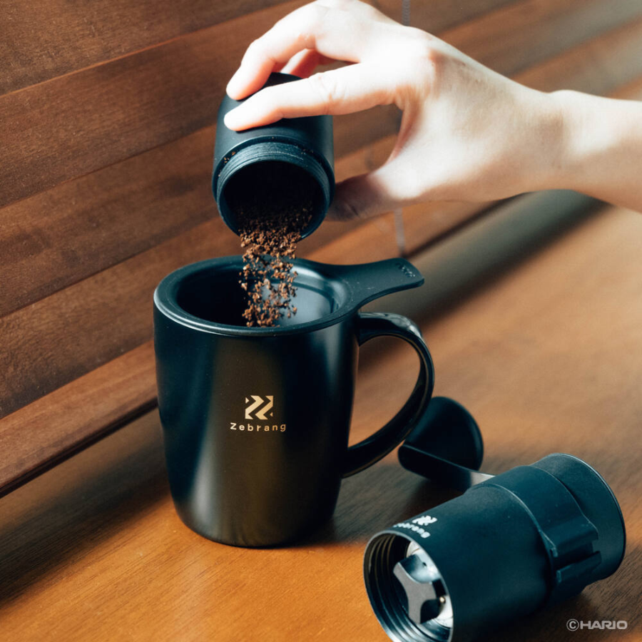  Cối xay cà phê cầm tay lưỡi thép Hario Zebrang coffee mill stainless steel cutter ZB-CMS-B 