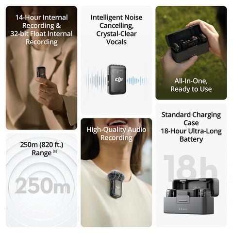  Cho thuê microphone không dây DJI Mic 2 