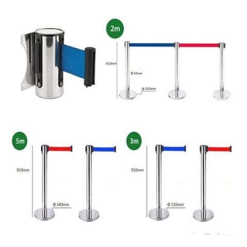  Cho thuê Cột Chắn INOX phân làn dây căng 3m 