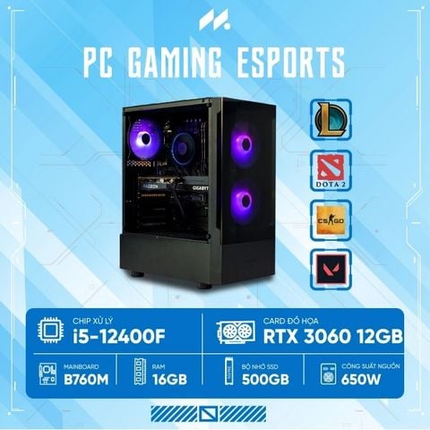  Cho thuê PC Core i5 12400F 32GB RAM RTX 3060 12GB 