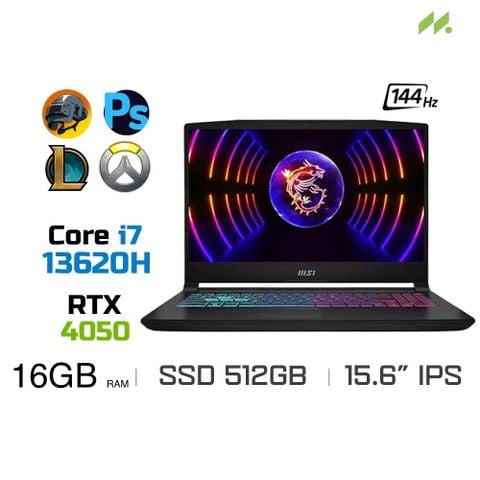  Cho thuê laptop MSI Katana i7 13620H | 16GB DDR5 | 512GB SSD | RTX 4050 6GB IPS 144Hz 