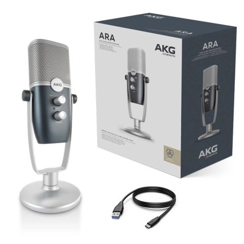  Cho thuê microphone condenser AKG ARA C22-USB Podcast Livestream 