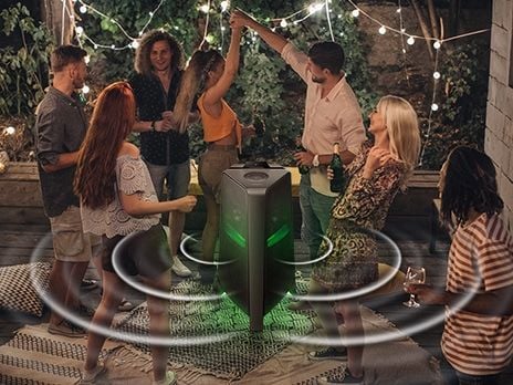  Cho thuê loa tháp Samsung MX-T70/XV kèm mic không dây 