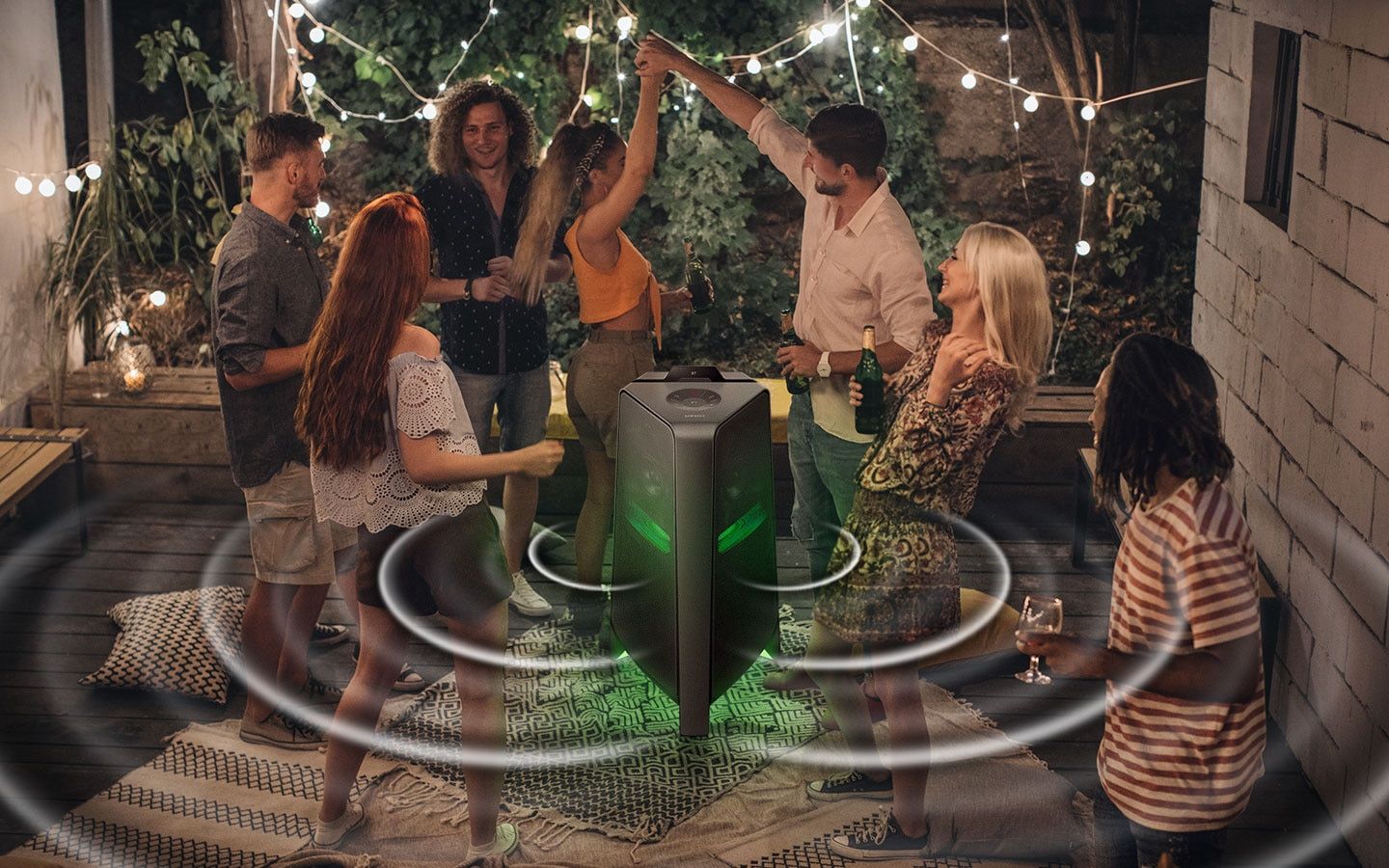  Cho thuê loa tháp Samsung MX-T70/XV kèm mic không dây 