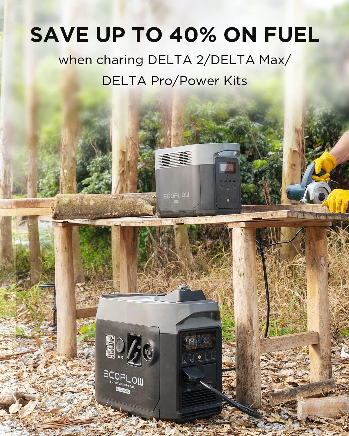  Cho thuê Máy Phát Điện EcoFlow Dual Fuel Smart Generator 1800W 