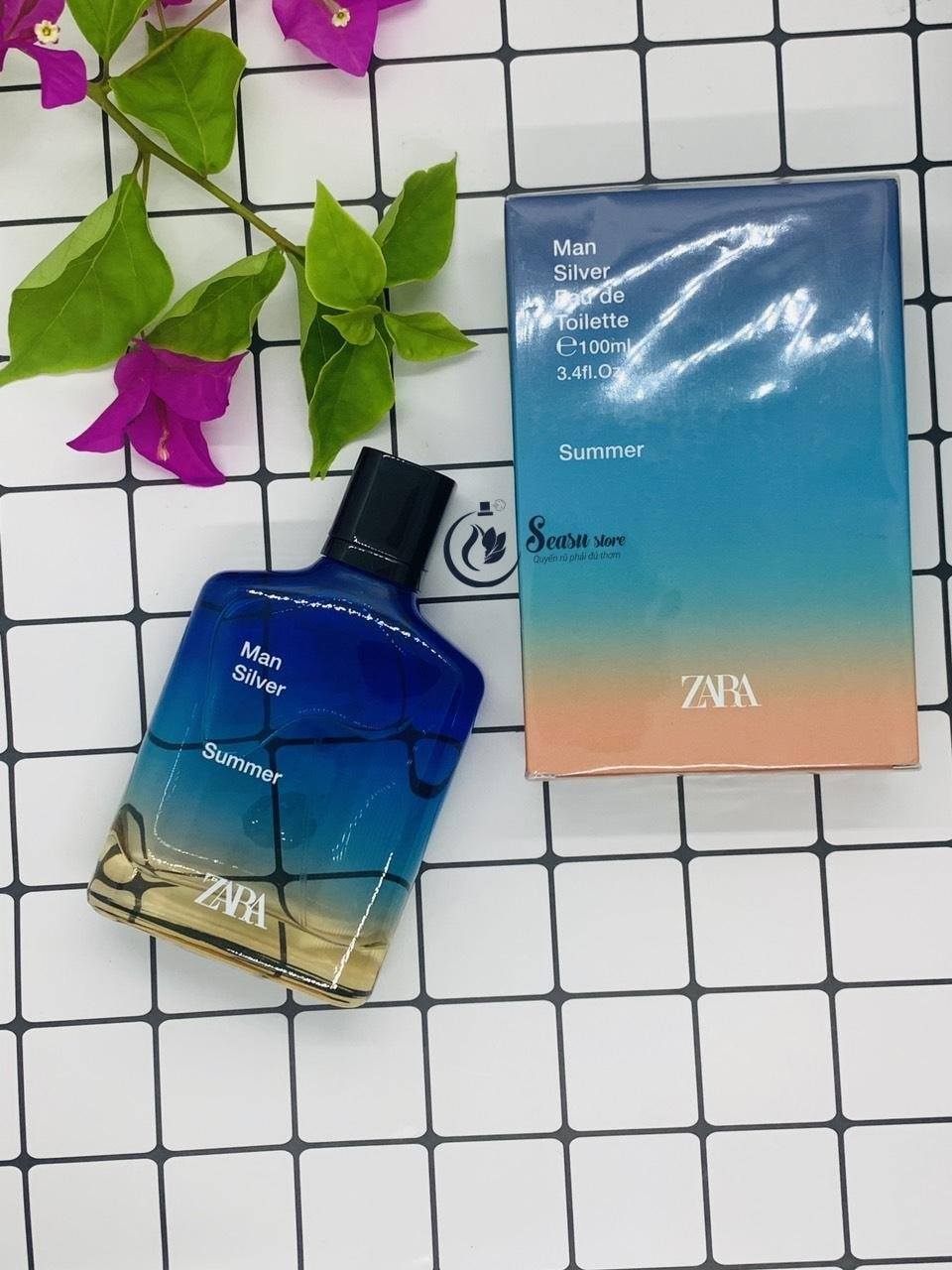 Zara man silver summer perfume new arrivals