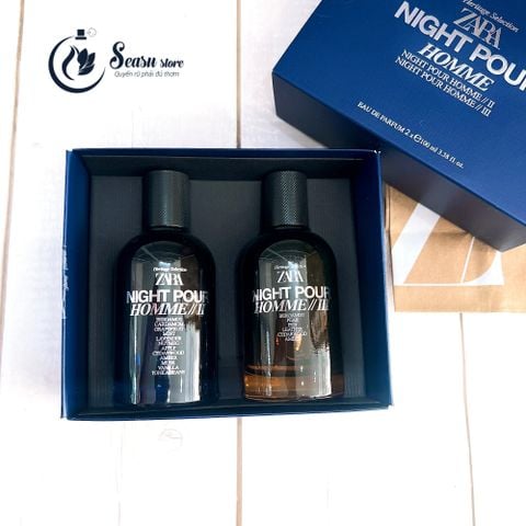Set Nước hoa Zara Night Pour Homme II & III 100 ml