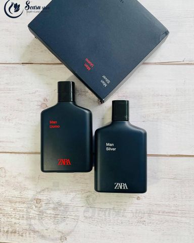 Set Nước hoa Zara nam Silver / Uomo 100 ml