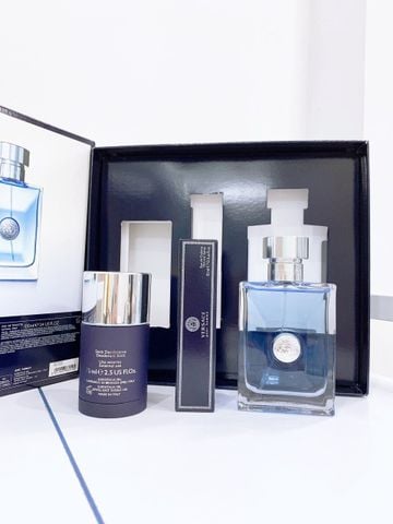 Giftset Nước Hoa Versace Pour Homme ( 75ML + 100ML + 10ML )