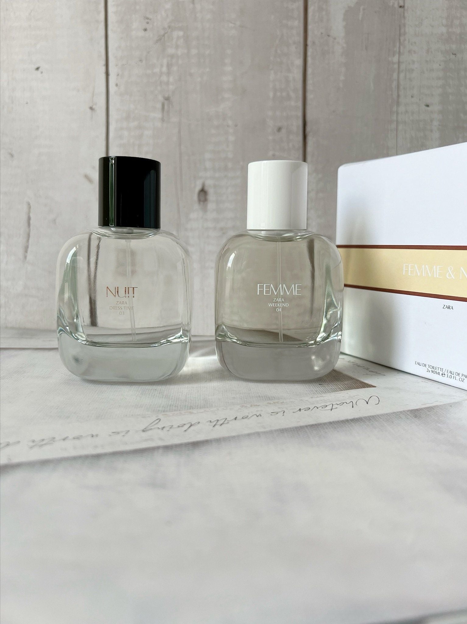 SET NƯỚC HOA ZARA NỮ FEMME/NUIT 90ML Seasu Store