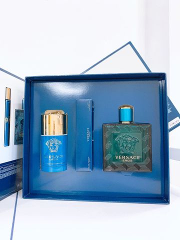 Giftset Nước Hoa Versace Eros EDT ( 100ML + 75ML + 10ML )