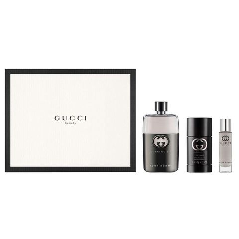 Giftset Nước Hoa Gucci Guilty Pour Homme (90ML + 15ML + Lăn Khử Mùi)