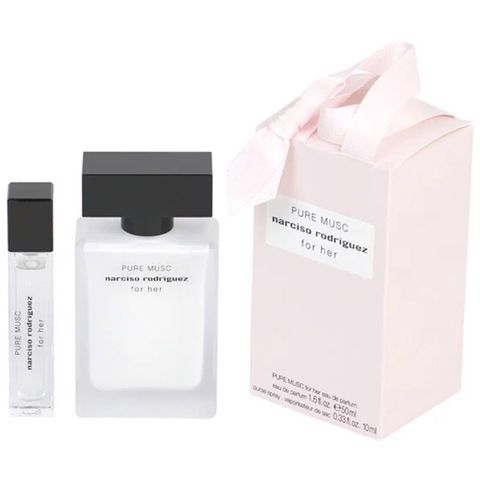 Gift Set Narciso Rodriguez Pure Musc For Her 2pcs ( EDP 50ml & EDP 10ml )