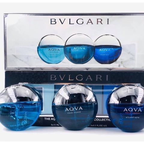 Set nước hoa Bvlgari (Pourhome, Alantiqve, Marine) EDT 15ml