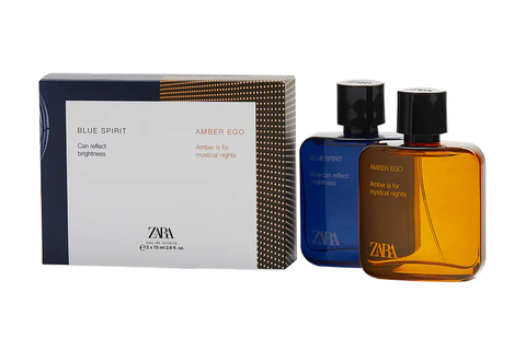 Set nước hoa Zara Blue Spirit / Amber Ego 75ml