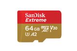  SanDisk Extreme microSD Card 64GB 4K Speed 100MB/s 