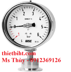 Đồng hồ áp suất kết nối clamp P752S - Wise Hàn Quốc