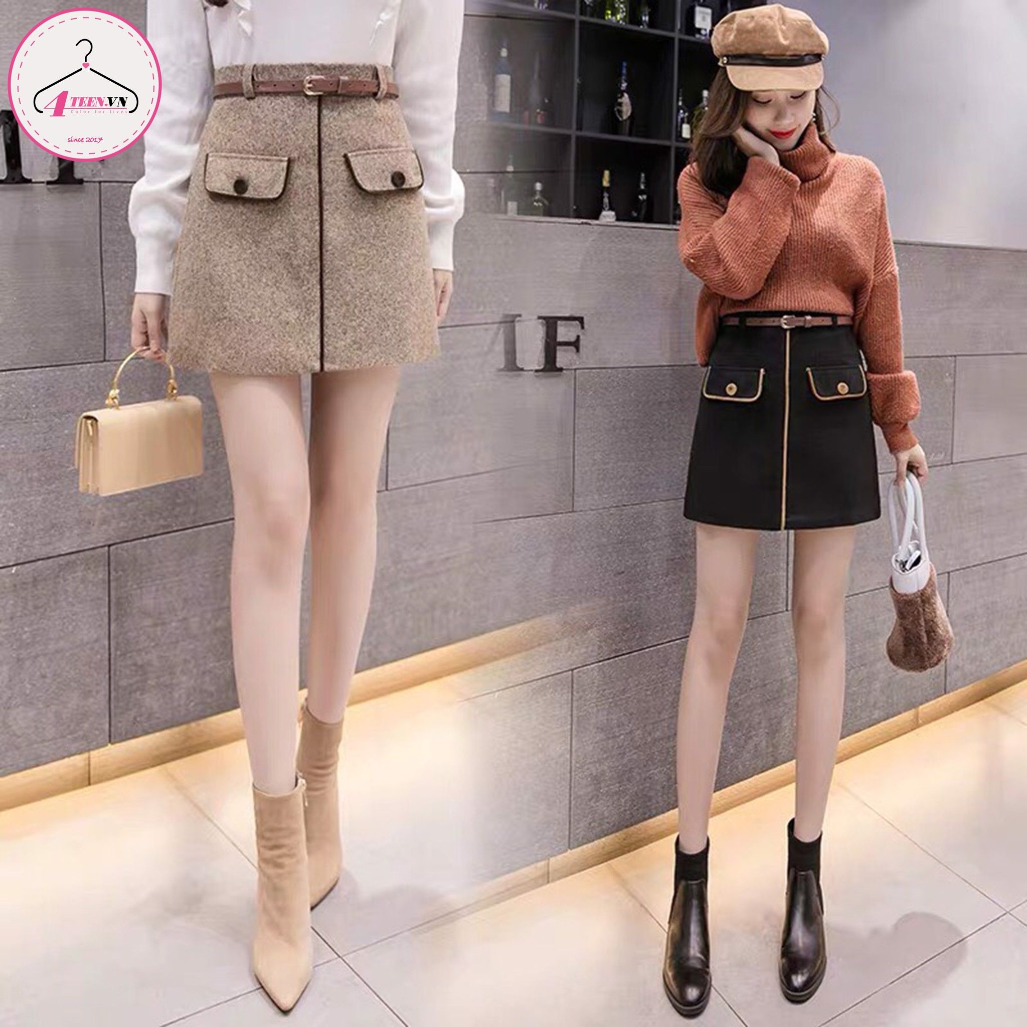 Chân váy dạ phối với gì Bí quyết mặc chân váy dạ đẹp nhức nách