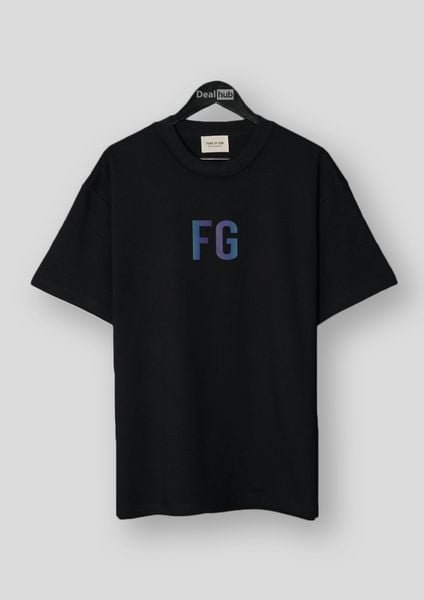  Fear Of God FG Reflective Hologram T-Shirt Black 