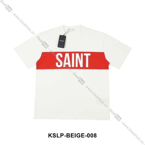  Saint Laurent Two Tone T-shirt Beige SLP008 