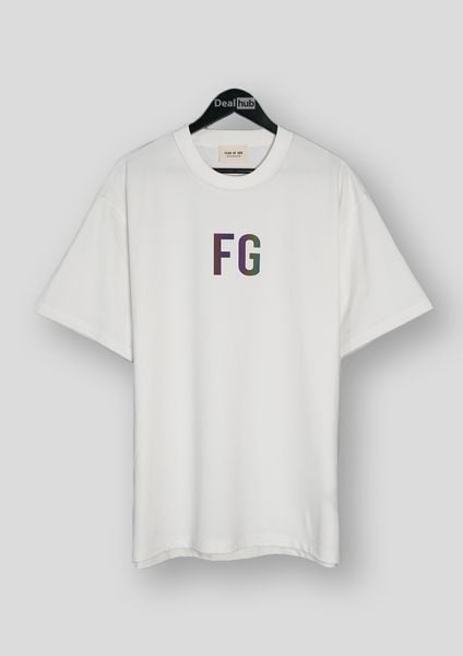  Fear Of God FG Reflective Hologram T-Shirt White 