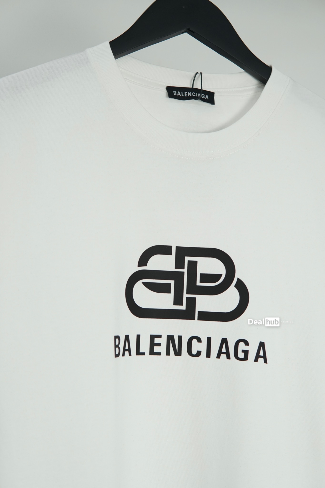 Shop Balenciaga Bb Logo Print Oversized Tshirt In Blue