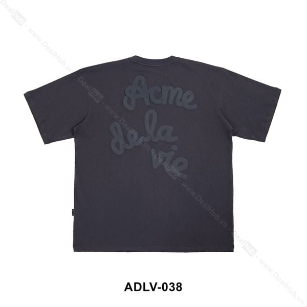  ADLV Embossing Script T-Shirt - Grey ADLV038 