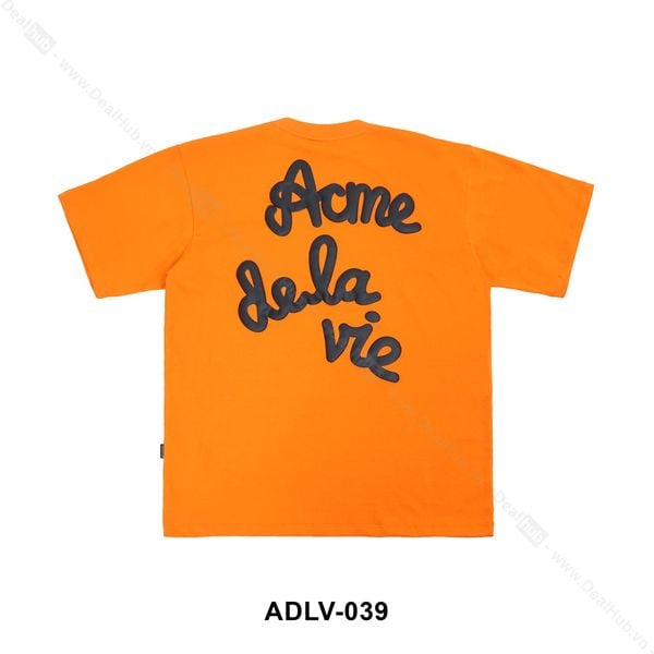  ADLV Embossing Script T-Shirt - Orange ADLV039 