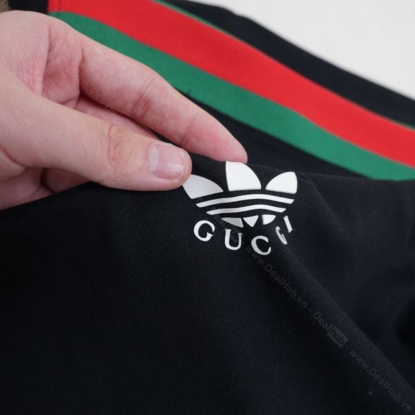  Gucci X Adidas Trefoil Print T-shirt Black GC058 