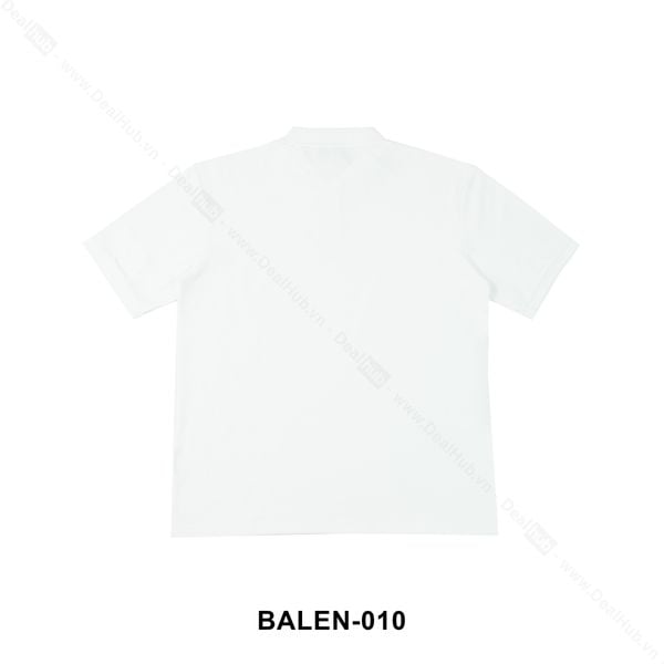  Polo Balenciaga Wave Embroidered White BALEN010 