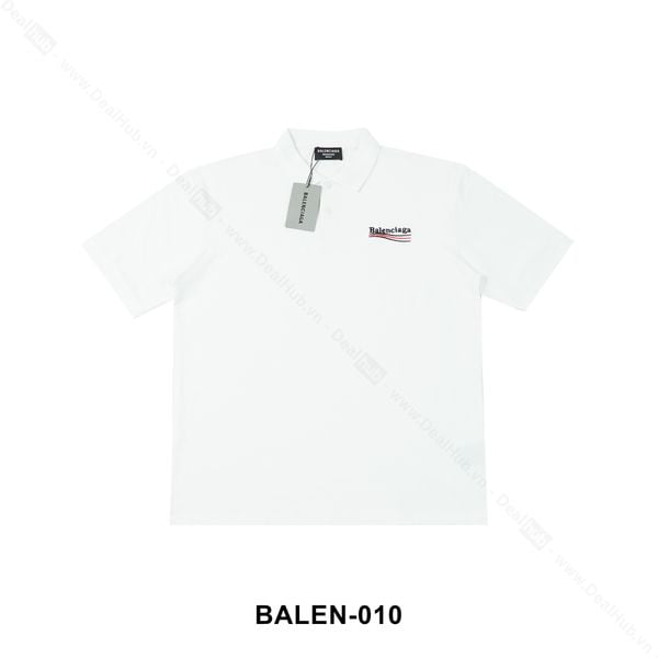  Polo Balenciaga Wave Embroidered White BALEN010 